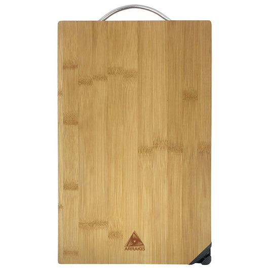 Cutting board with knife sharpener